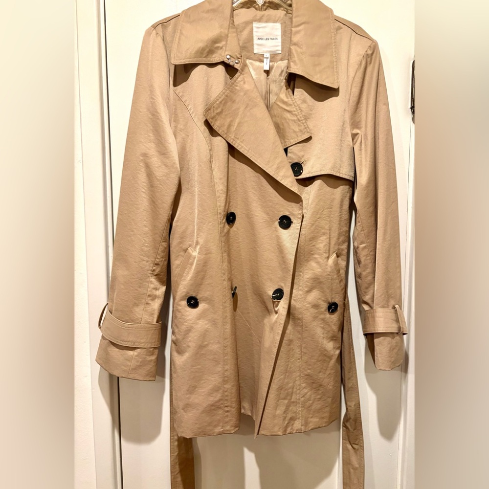 Avec Les Filles Classic Beige Trench Coat